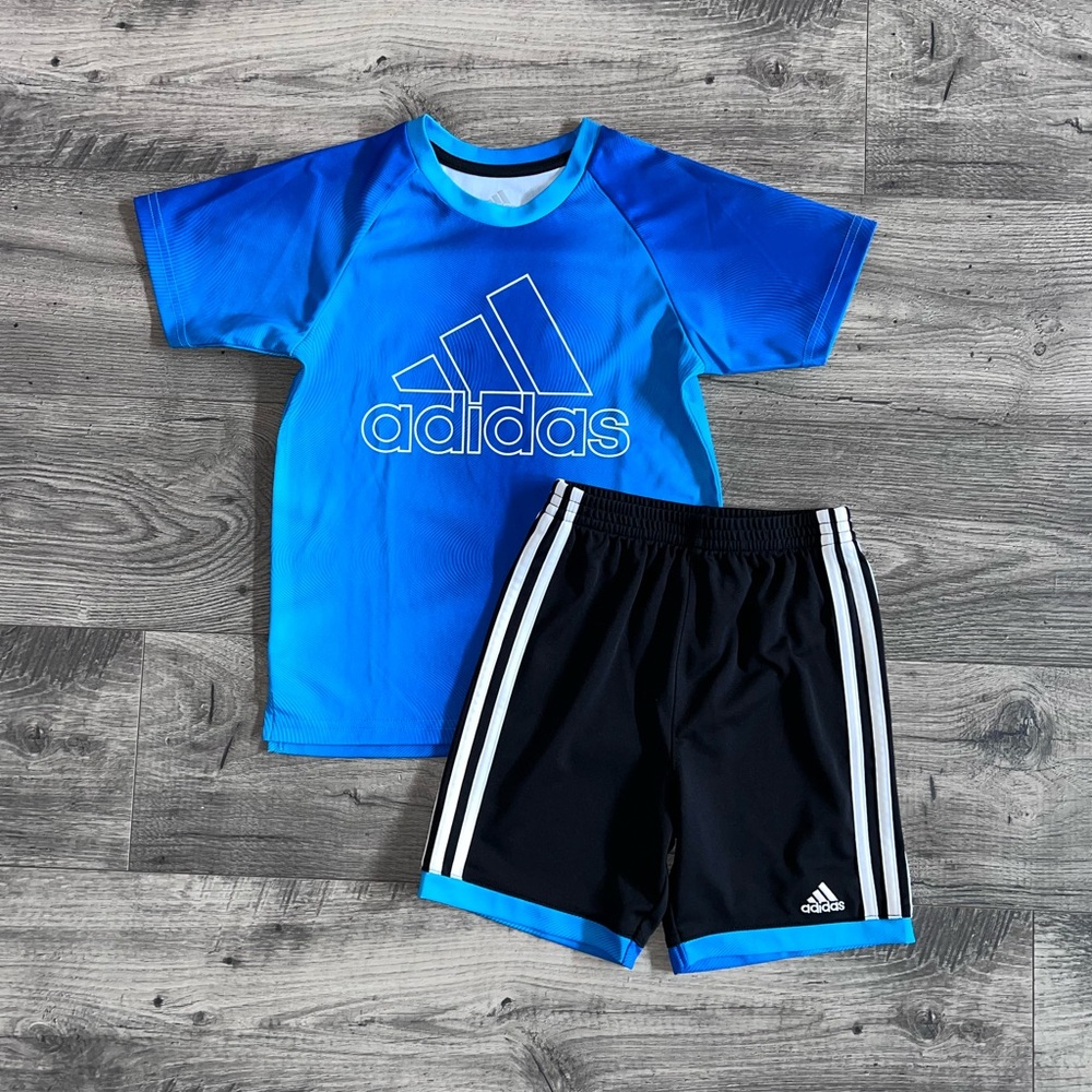 Boys Adidas T-Shirt and Shorts Set